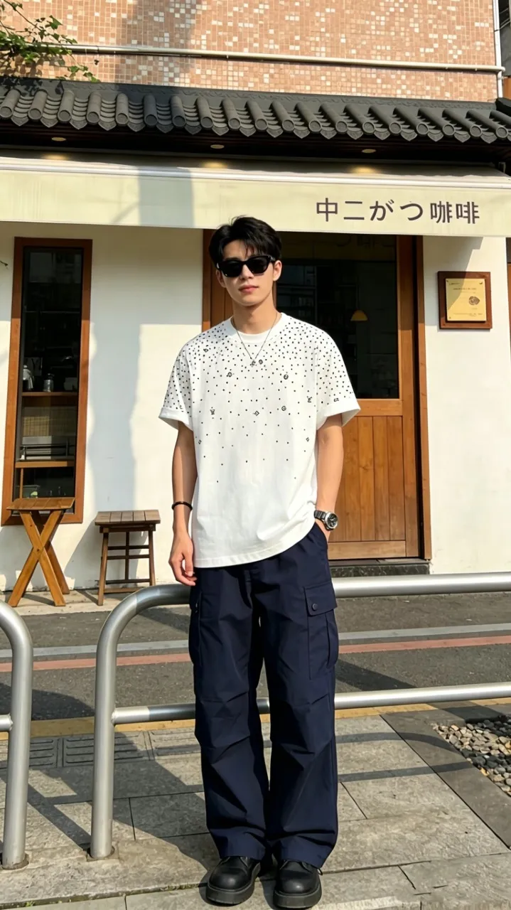 Louis Vuitton/Louis Vuitton starry printed short sleeves